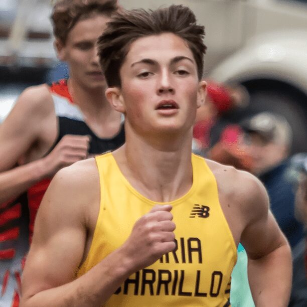 Young runner in yellow singlet
