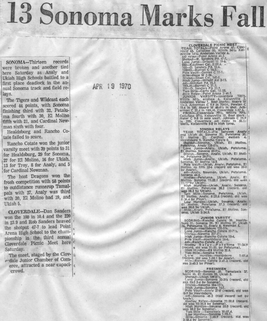 Faded newspaper clipping with text about a legal case and a letter.